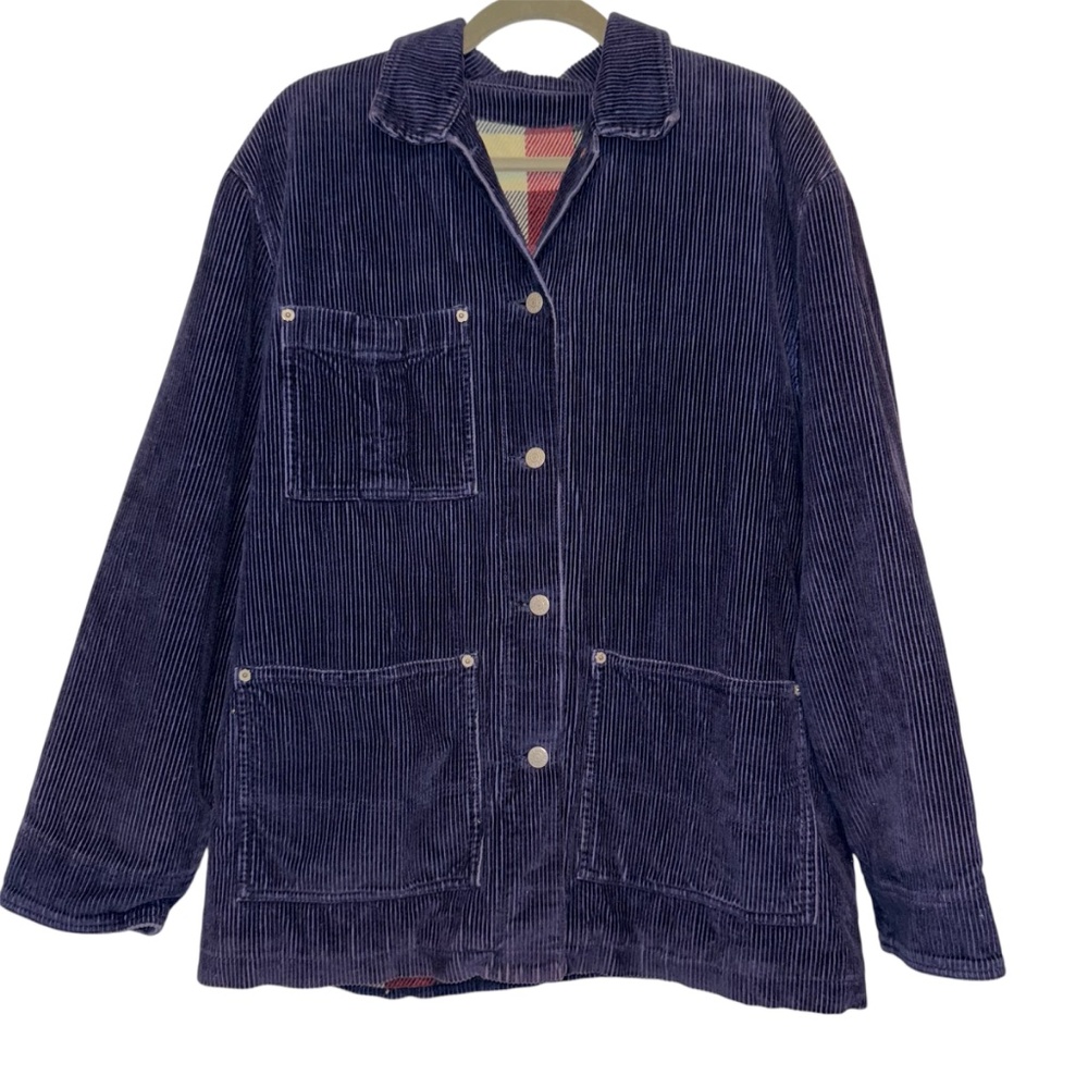 Guess Purple Corduroy Barn Chore‎ Coat Jacket